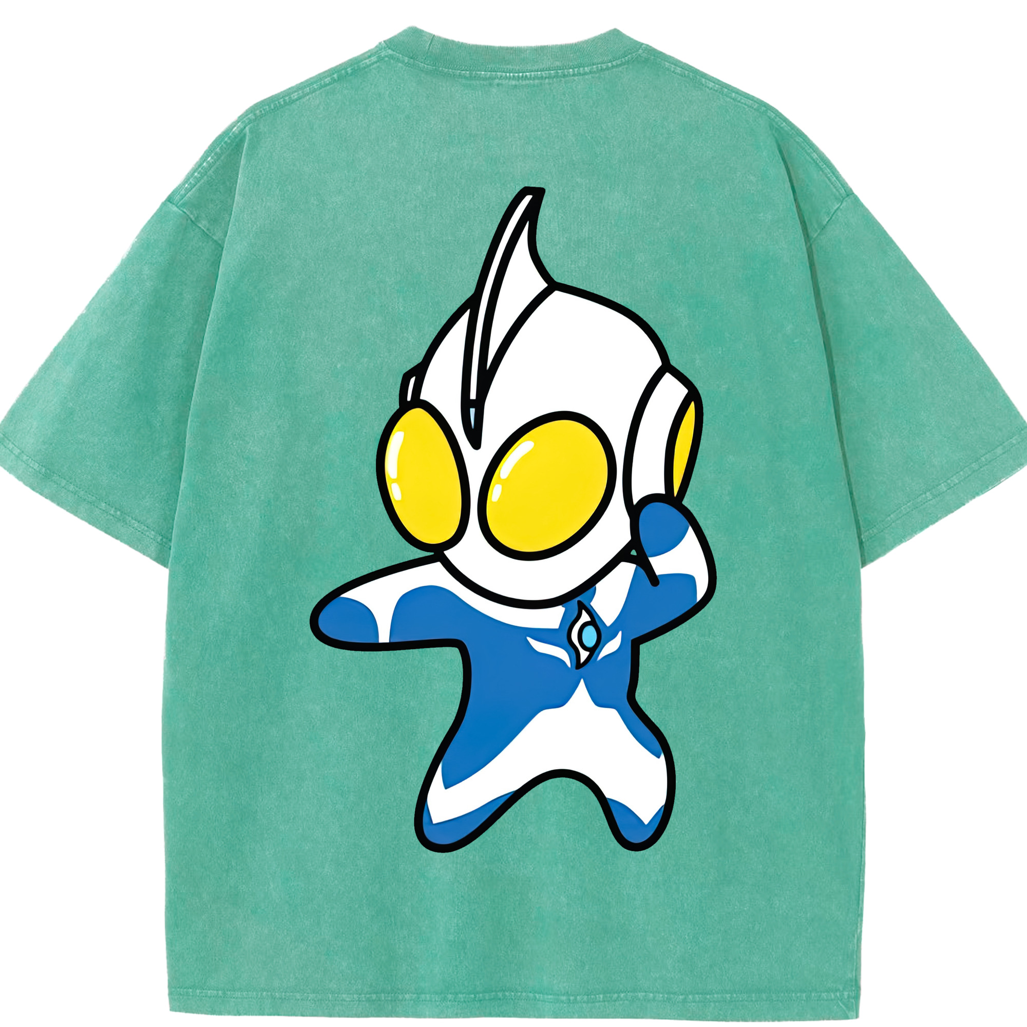 （画像用） ウルトラマン Ultraman 綿100% ヴィンテージ風 半袖Tシャツ（背面プリント）